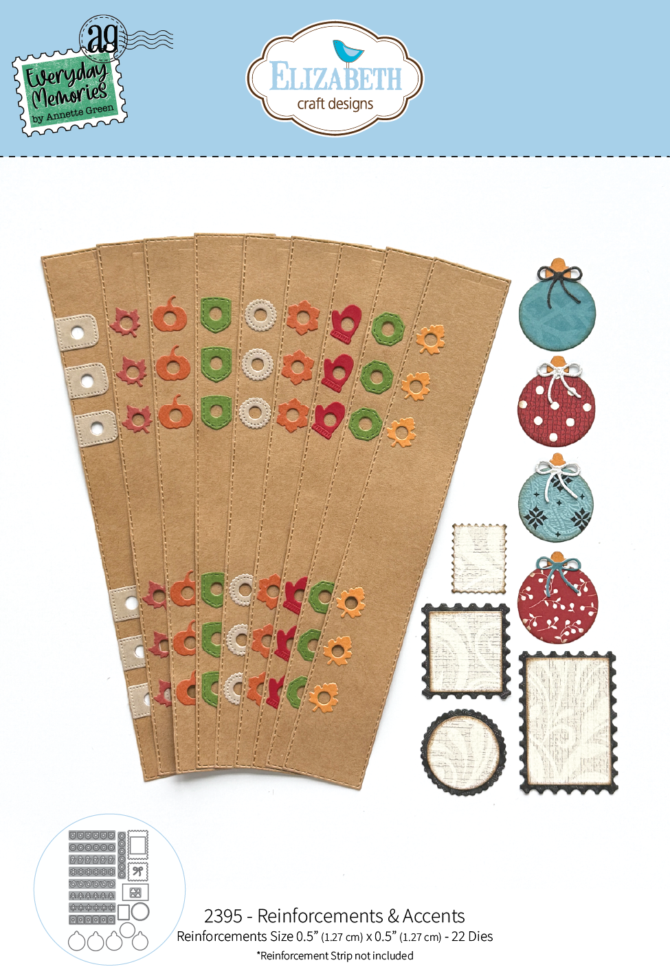Elizabeth Craft Designs Reinforcements & Accents Metal Die Set